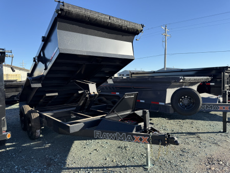 New 2026 RawMaxx 14' x 83" x 24" Dump Trailer