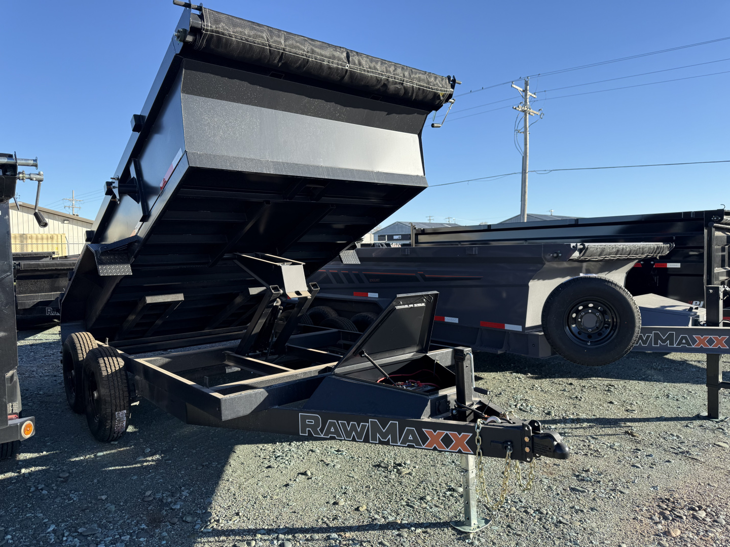 New 2026 RawMaxx 14' x 83" x 24" Dump Trailer
