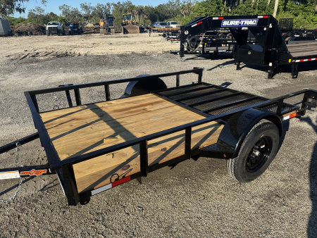 New 2026 Down 2 Earth Trailers 6X10 SINGLE AXLE 2990 LB GVWR Utility Trailer WITH REAR RAMP GATE