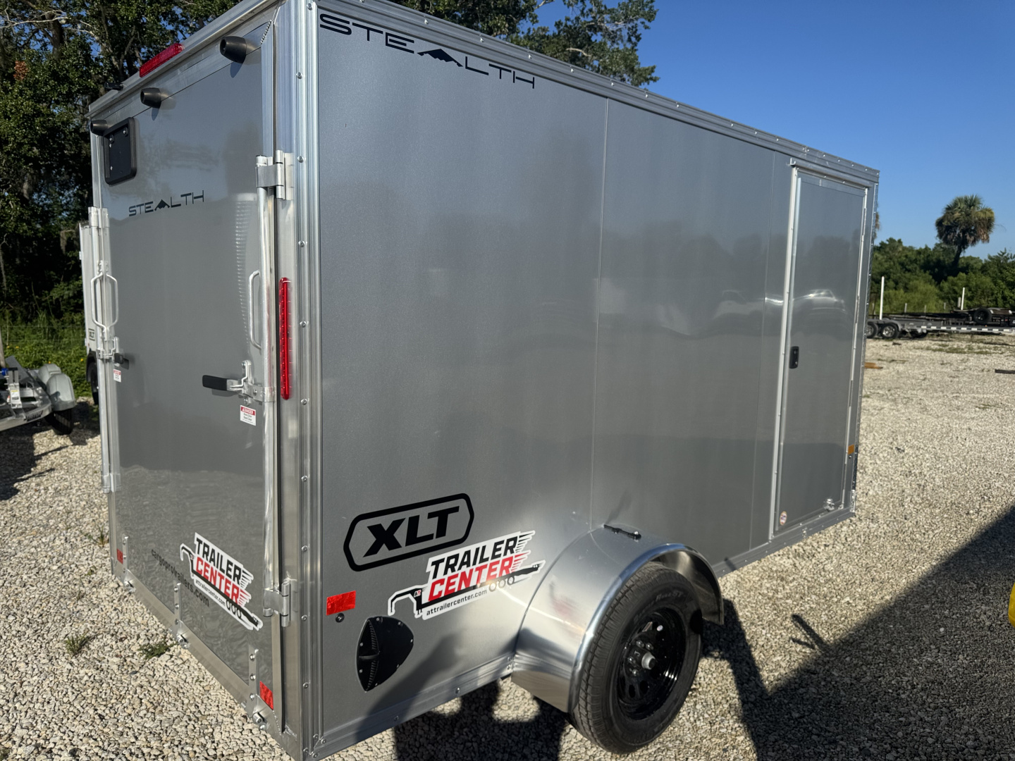 New 2026 ALCOM 6X12 SINGLE AXLE 2990 LB GVWR ALUMINUM Cargo / Enclosed Trailer WITH 6'6" INTERIOR HEIGHT, REAR RAMP DOOR, SCREWLESS EXTERIOR, 1 PIECE ROOF