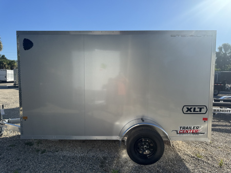 New 2026 ALCOM 6X12 SINGLE AXLE 2990 LB GVWR ALUMINUM Cargo / Enclosed Trailer WITH 6'6  INTERIOR HEIGHT, REAR RAMP DOOR, SCREWLESS EXTERIOR, 1 PIECE ROOF