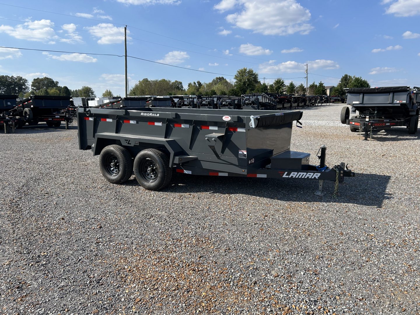 New 2026 Lamar Dump Trailer | 77" x 12' | 10K GVWR