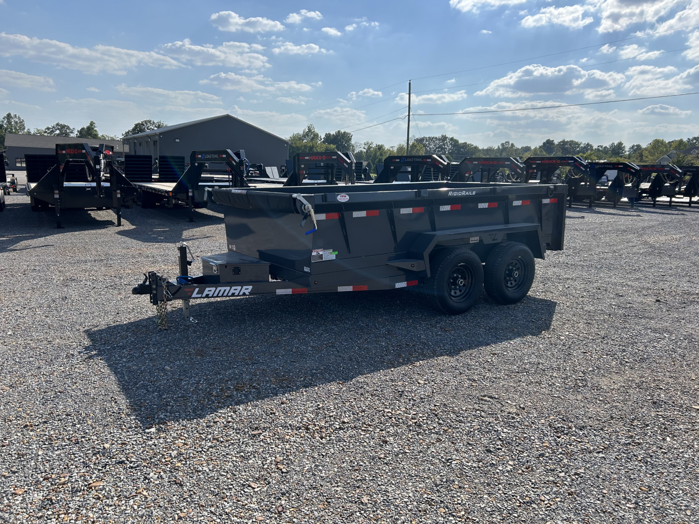 New 2026 Lamar Dump Trailer | 77" x 12' | 10K GVWR