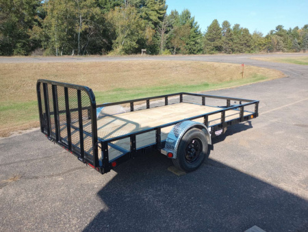 New 2026 PJ TRAILERS 83" Single Axle Channel Utility (U8) 12' Utility Trailer