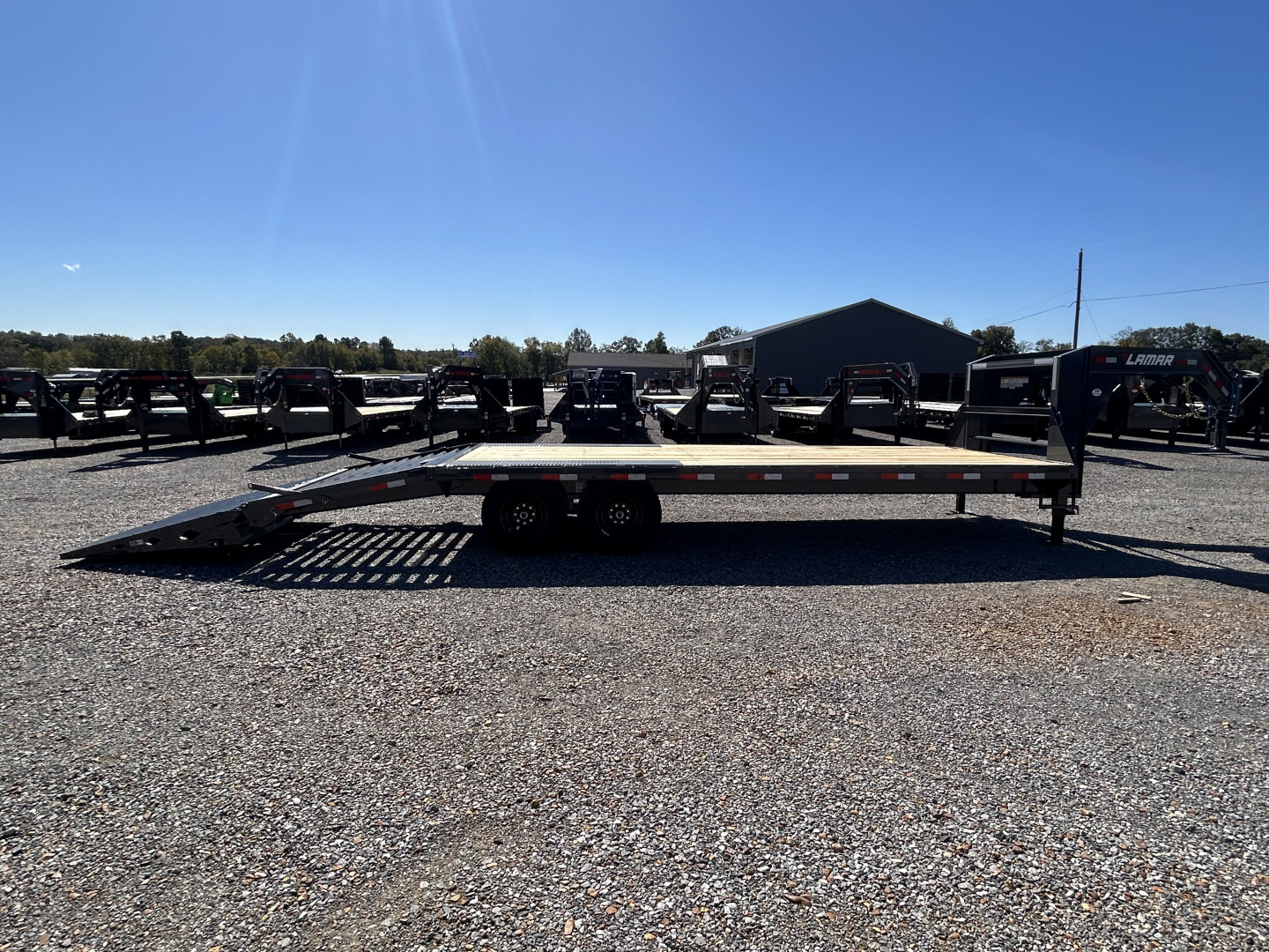 New 2026 Lamar 102" x 24' 14k Flatbed Trailer