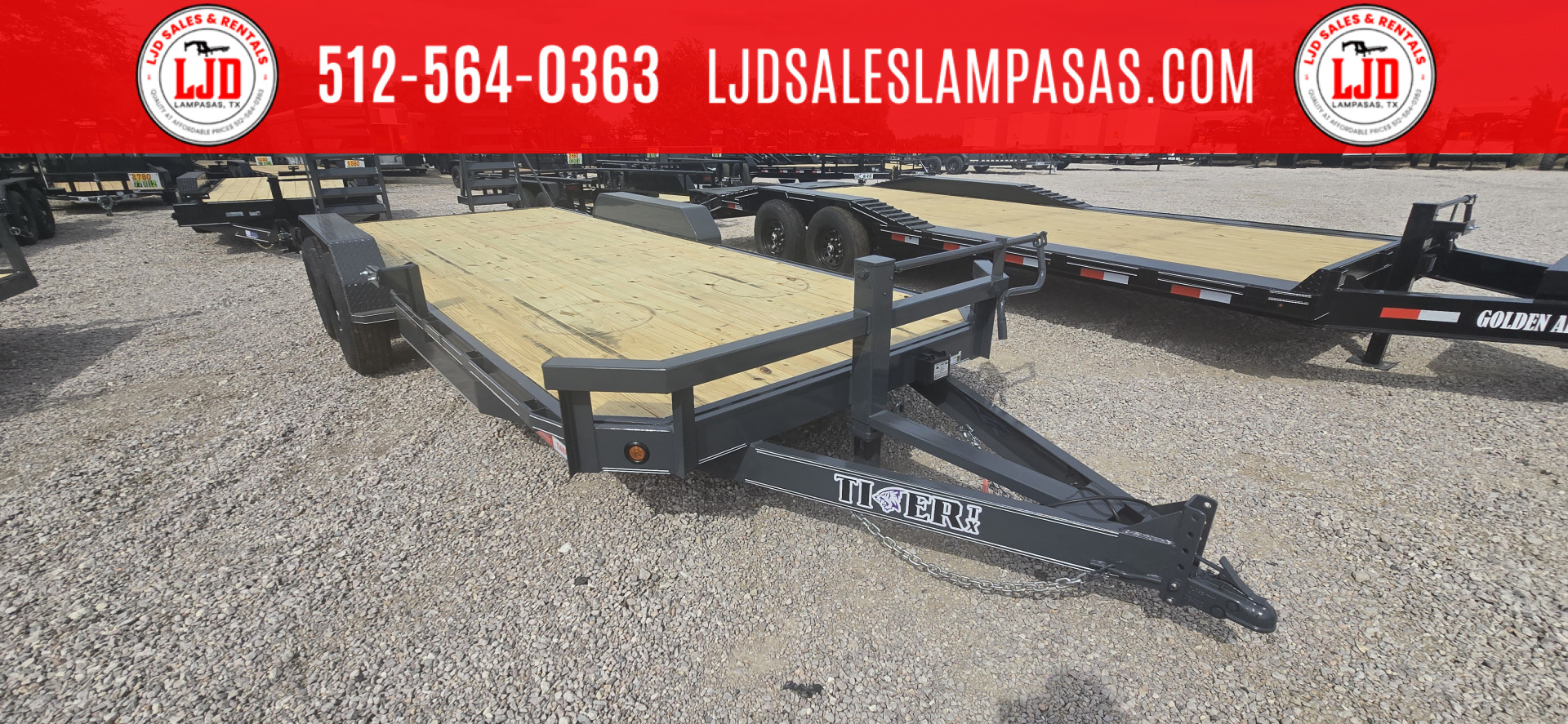 New 2025 Tiger -- 83 "X 20' Equipment Trailer
