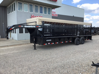 2026 Good Guys 6'8"x24' GN Bar Top Livestock Trailer - Wrangler