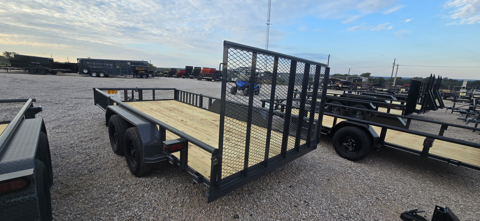 New 2025 - Tiger - 83" x 16' Utility Trailer - Sides Makes Ramps