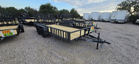New 2025 - Tiger - 83  x 16' Utility Trailer - Sides Makes Ramps