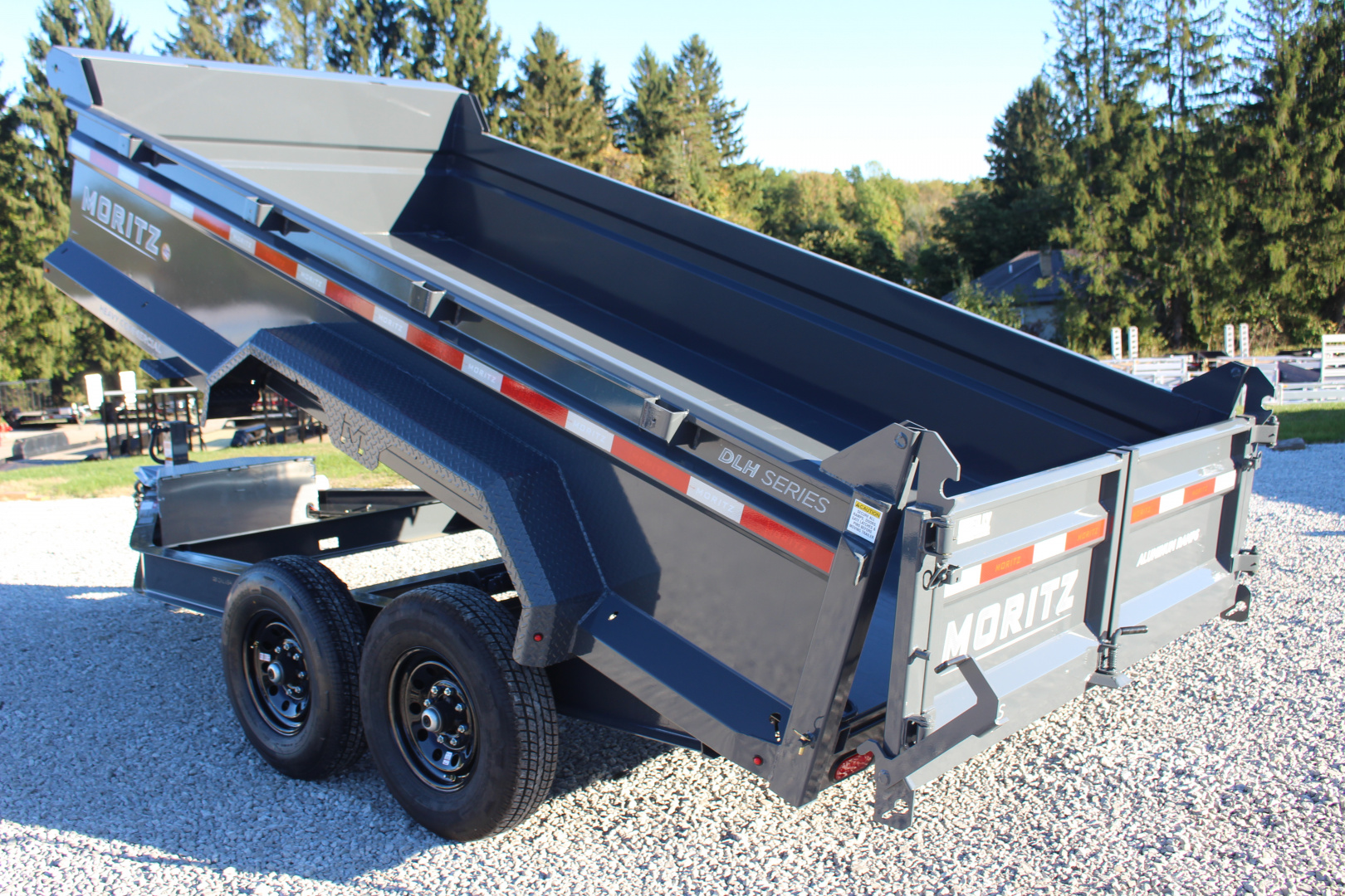 New 2026 Moritz 6' 10" x 14' Heavy Commercial DLH Series Dump Trailer - 14000# GVW