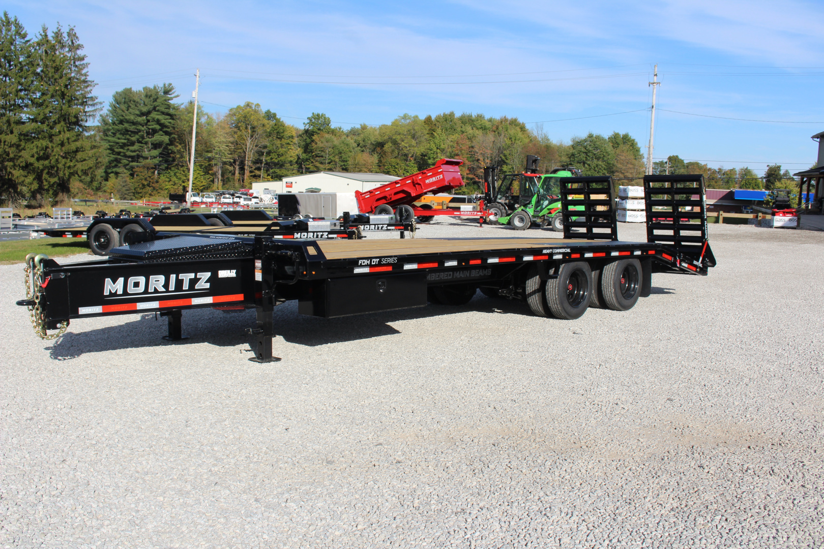 New 2026 Moritz FDPH DT 20' + 5' - Pintle Ring Deckover Equipment Trailer - 40000# GVW