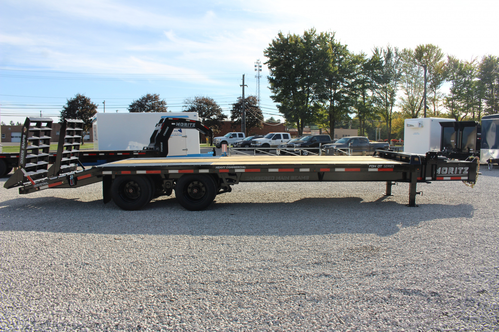 New 2026 Moritz FDPH DT 20' + 5' - Pintle Ring Deckover Equipment Trailer - 40000# GVW