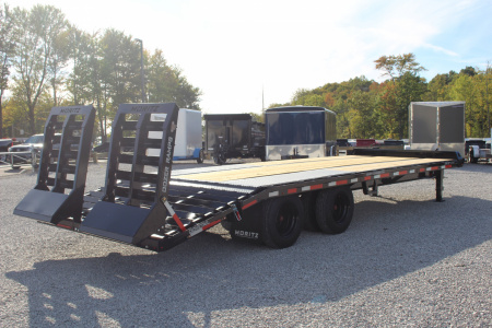 New 2026 Moritz FDPH DT 20' + 5' - Pintle Ring Deckover Equipment Trailer - 40000# GVW