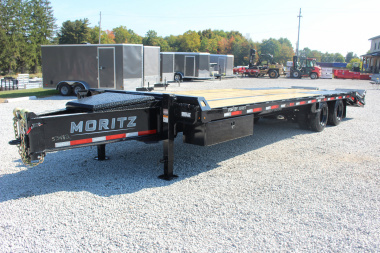 New 2026 Moritz FDPH DT 20' + 5' - Pintle Ring Deckover Equipment Trailer - 40000# GVW