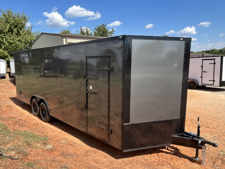 New 2025 Family Trailer 8.5x24 Tandem Axles(7K Drop Axles) Cargo / Enclosed Trailer