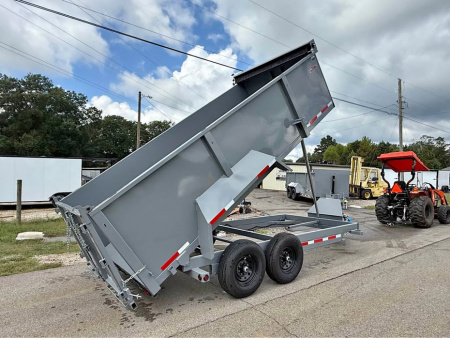 New 2025 TUFFDUMP 7x16x4 14k Dump Trailer