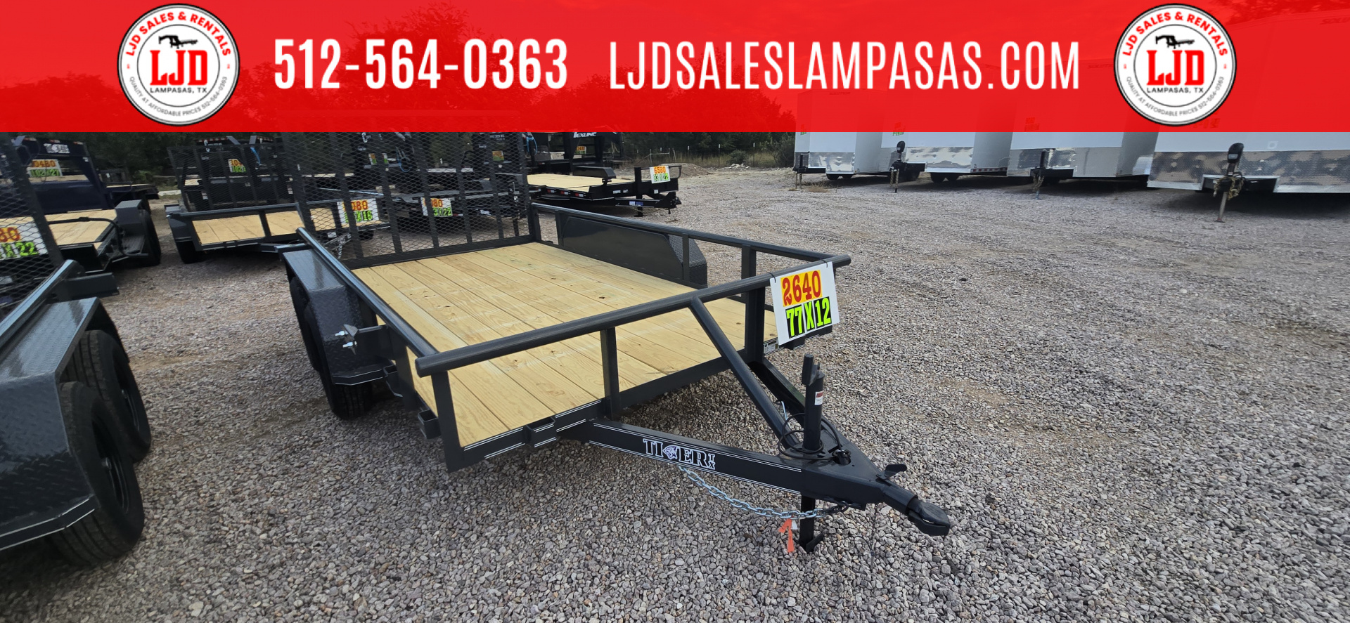 New 2025 - Tiger - 77x12 Utility Trailer