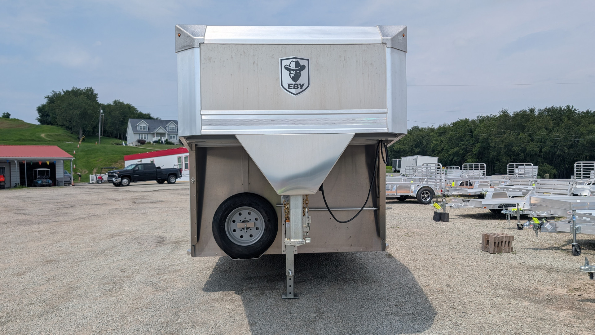 New 2026 EBY RUFF NECK 8 x 26 Gooseneck Aluminum Stock Trailer w/ Rolling Gate (COMING NOV!!!)