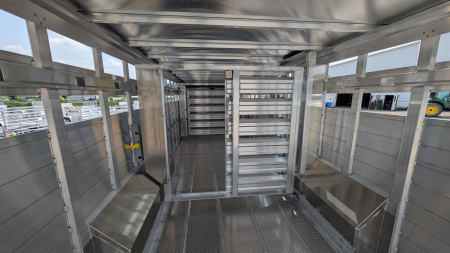 New 2026 EBY RUFF NECK 8 x 26 Gooseneck Aluminum Stock Trailer w/ Rolling Gate (COMING NOV!!!)