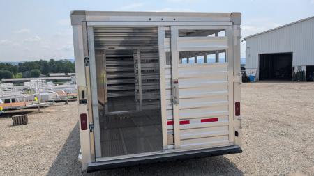 New 2026 EBY RUFF NECK 8 x 26 Gooseneck Aluminum Stock Trailer w/ Rolling Gate (COMING NOV!!!)