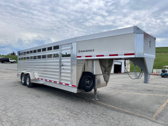 New 2026 EBY MAVERICK 24' Gooseneck Aluminum Stock Trailer w/ Rolling Gate (COMING NOV!!!)