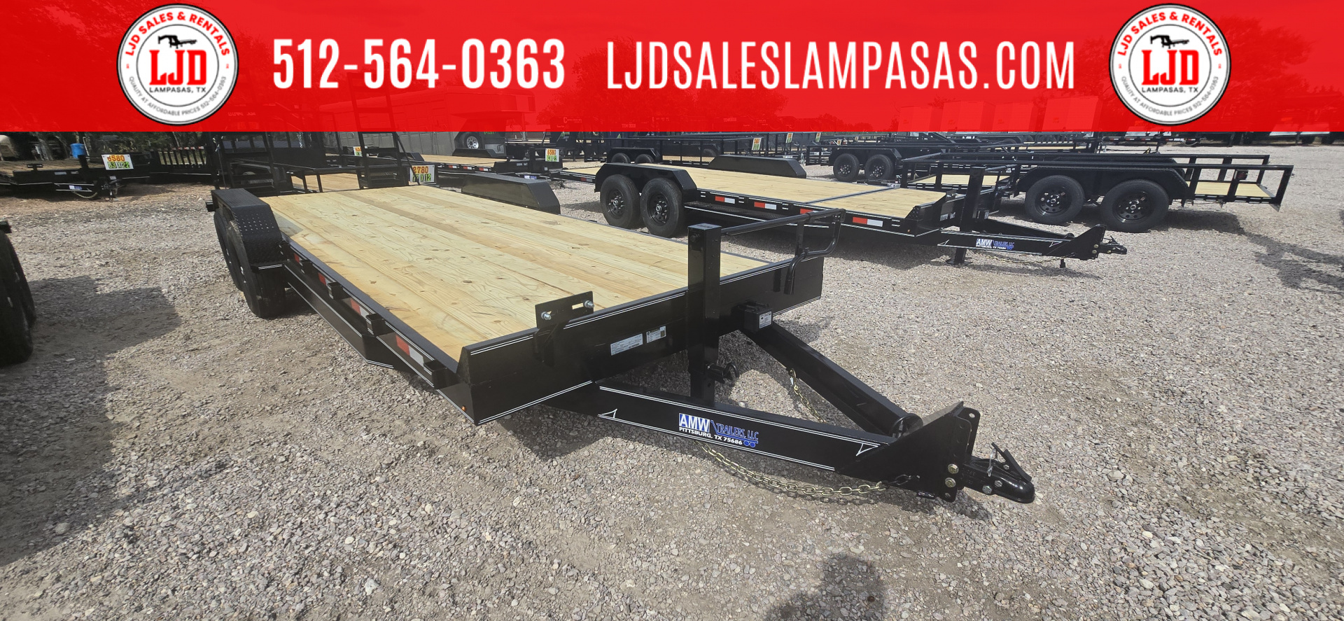New 2025 AMW - Car Hauler / Equipment Trailer 83"x22'