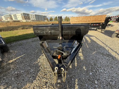 New 2026 RawMaxx LPXT14BP16K Dump Trailer 83X14 TA TELESCOPIC (GVW:16000) JET BLACK