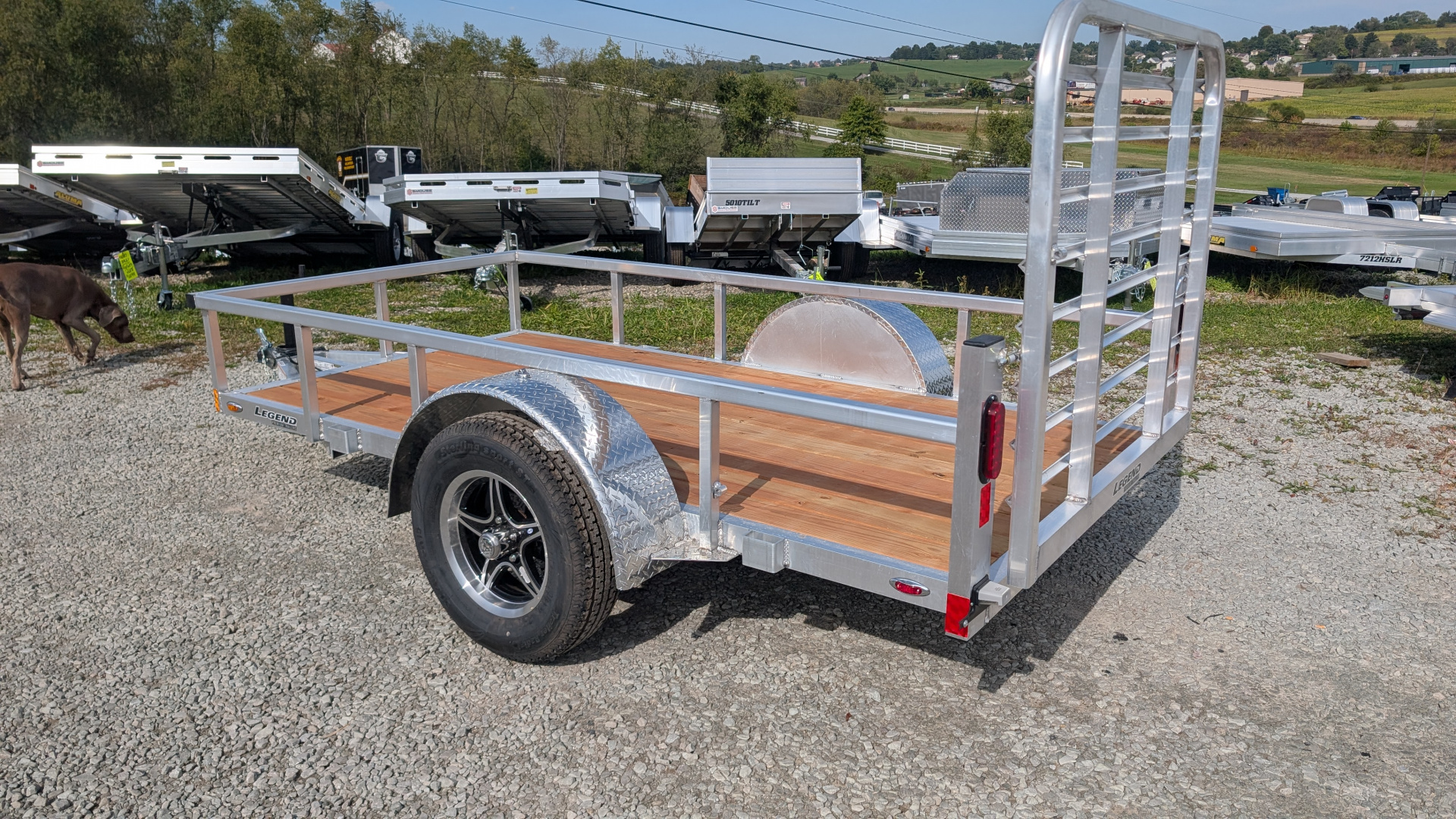New 2026 LEGEND 5x10 Open Deluxe Utility Trailer
