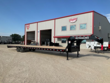 New 2026 PJ 102"x40' GN Low-Pro Flatbed w/ Singles - LS