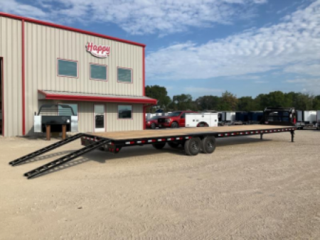 New 2026 PJ 102"x40' GN Low-Pro Flatbed w/ Singles - LS