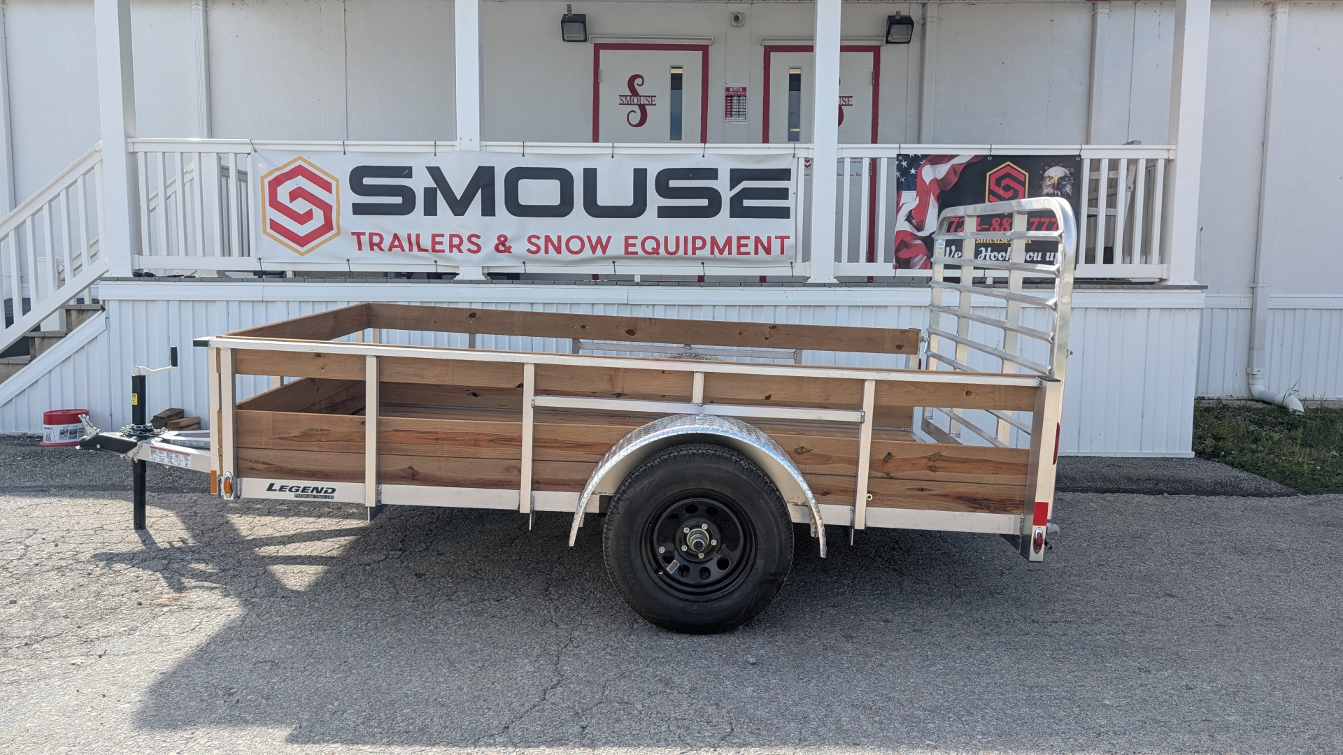 New 2026 Legend 6x10 Open Aluminum High Wood Side Trailer
