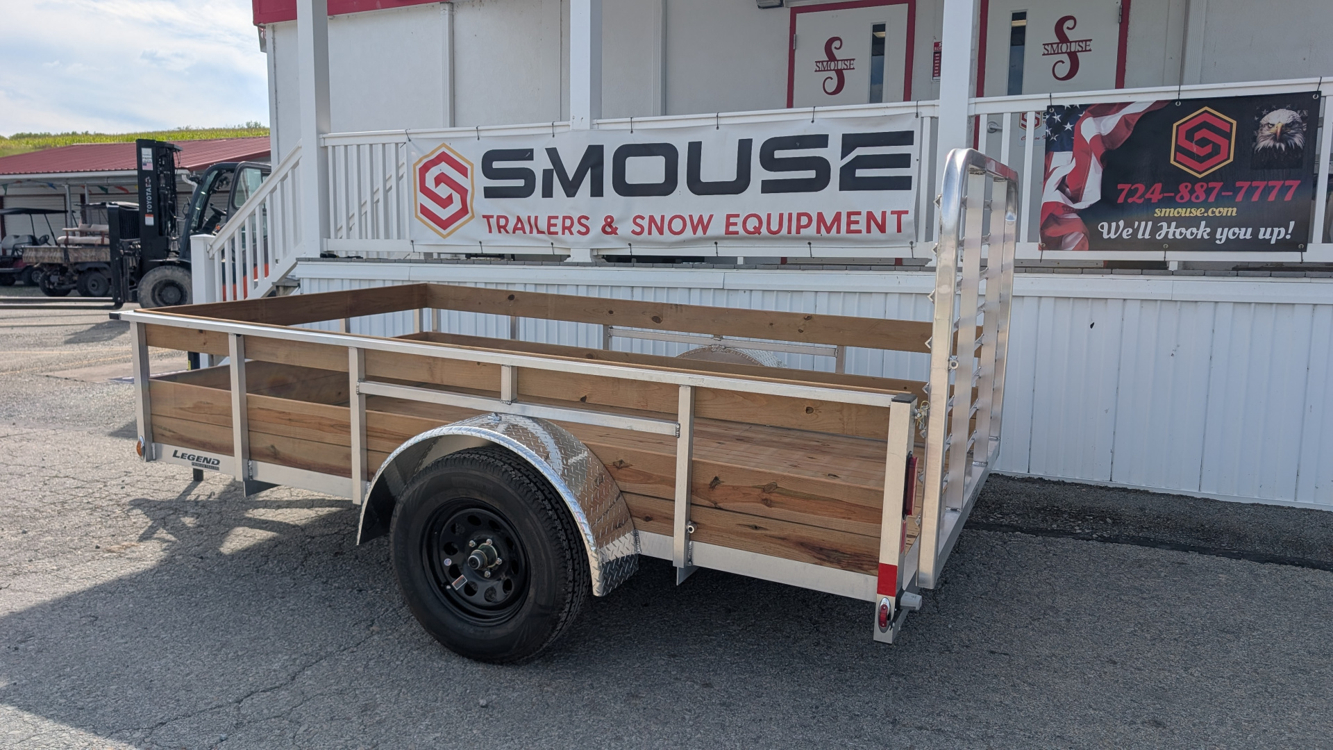 New 2026 Legend 6x10 Open Aluminum High Wood Side Trailer