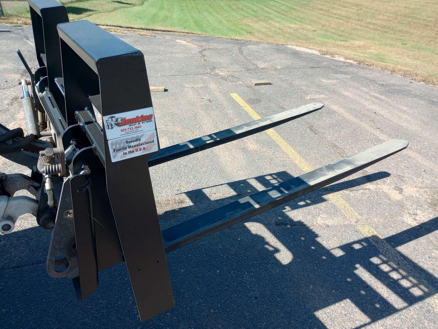 New 2025 Jenkins Iron and Steel 4'X4' Pallet Forks Attachment