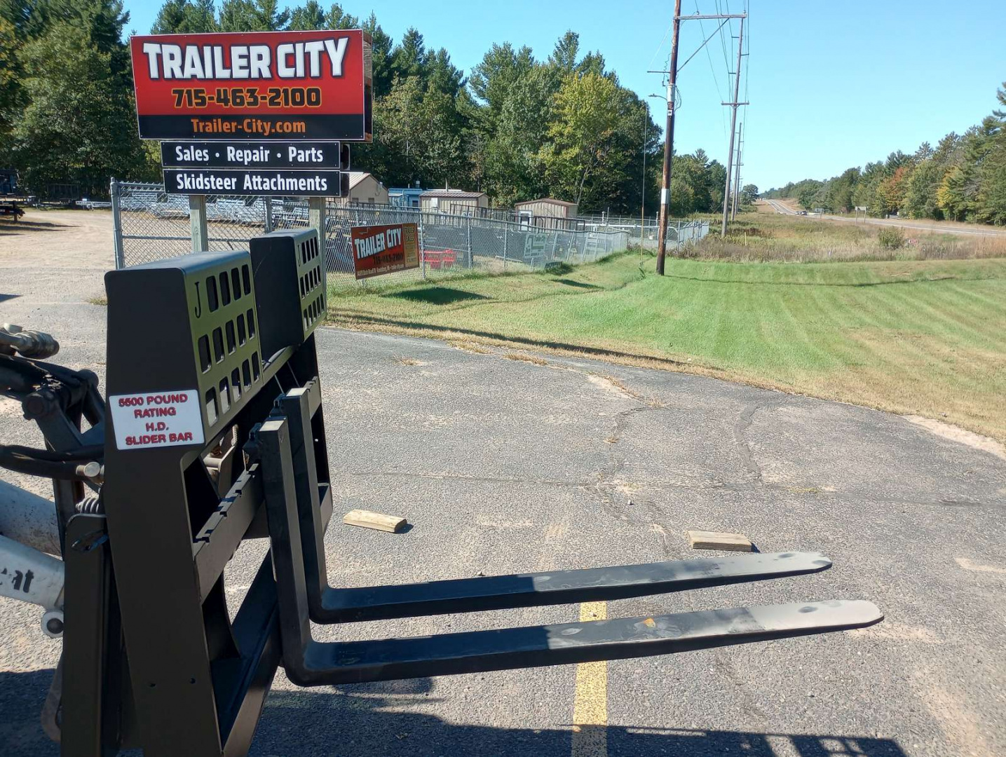 New 2025 Jenkins Iron and Steel 4'X4' Pallet Forks Attachment