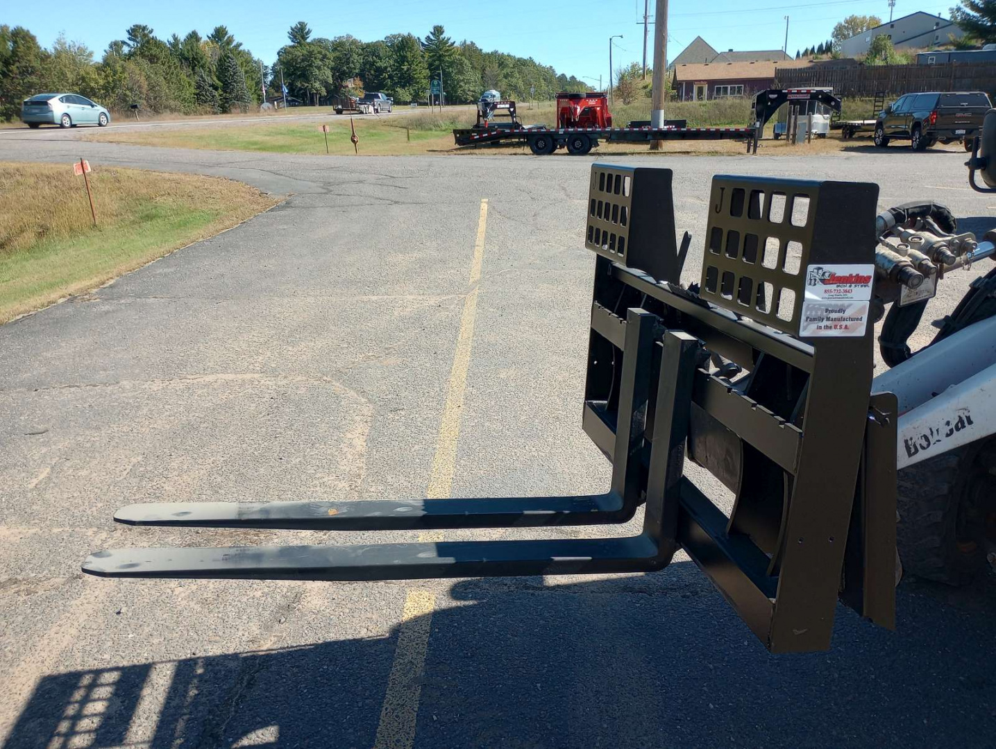 New 2025 Jenkins Iron and Steel 4'X4' Pallet Forks Attachment