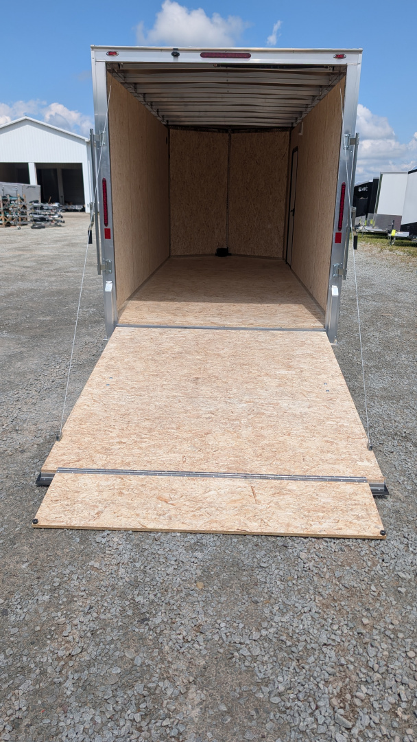 New 2026 Legend 7x14 + 2' V-Nose Aluminum Enclosed Cargo Trailer w/ Ramp Door