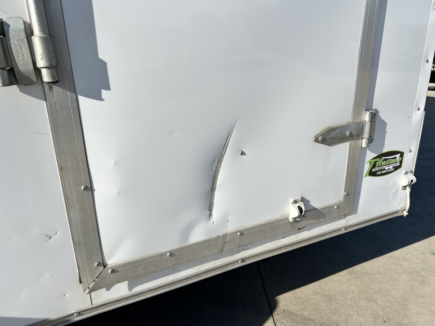 Used 2020 American Hauler 7x14 + V Enclosed Double Doors Cargo Trailer