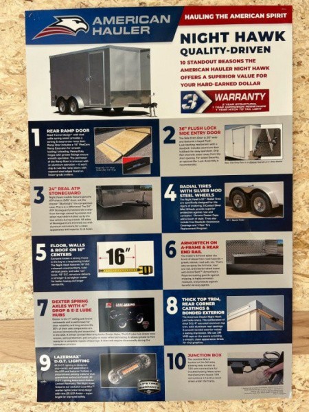 New 2026 American Hauler NH8516T3 Cargo / Enclosed Trailer