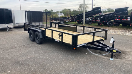 New 2026 Quality Steel and Aluminum 7x16 Utility Trailer