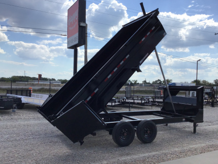 New 2026 PJ 83"x16' GN Tandem Axle Low Pro Telescopic Dump w/ 36" Sides – DT