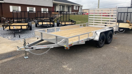 New 2026 Quality Steel and Aluminum 7x14 aluminum Utility Trailer