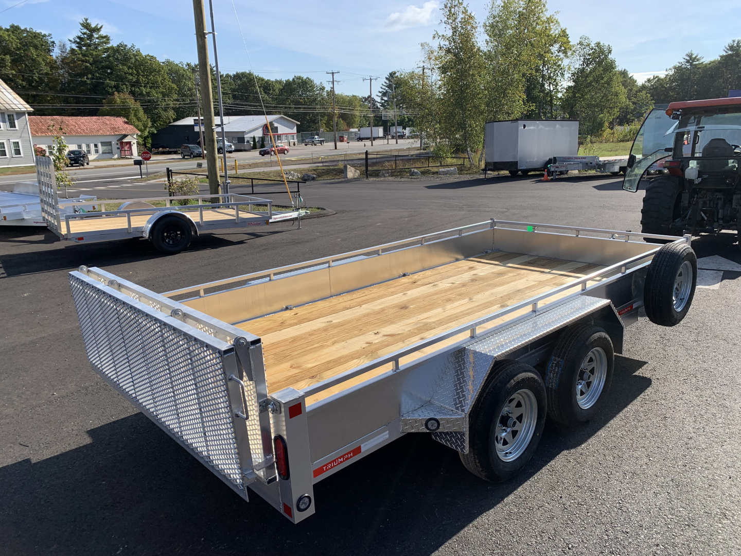New 2026 Triumph 7X14 Aluminum Utility Trailer/ Bi-Fold Ramp - 7000GVW