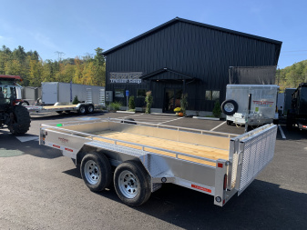 New 2026 Triumph 7X14 Aluminum Utility Trailer/ Bi-Fold Ramp - 7000GVW