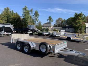 New 2026 Triumph 7X14 Aluminum Utility Trailer/ Bi-Fold Ramp - 7000GVW