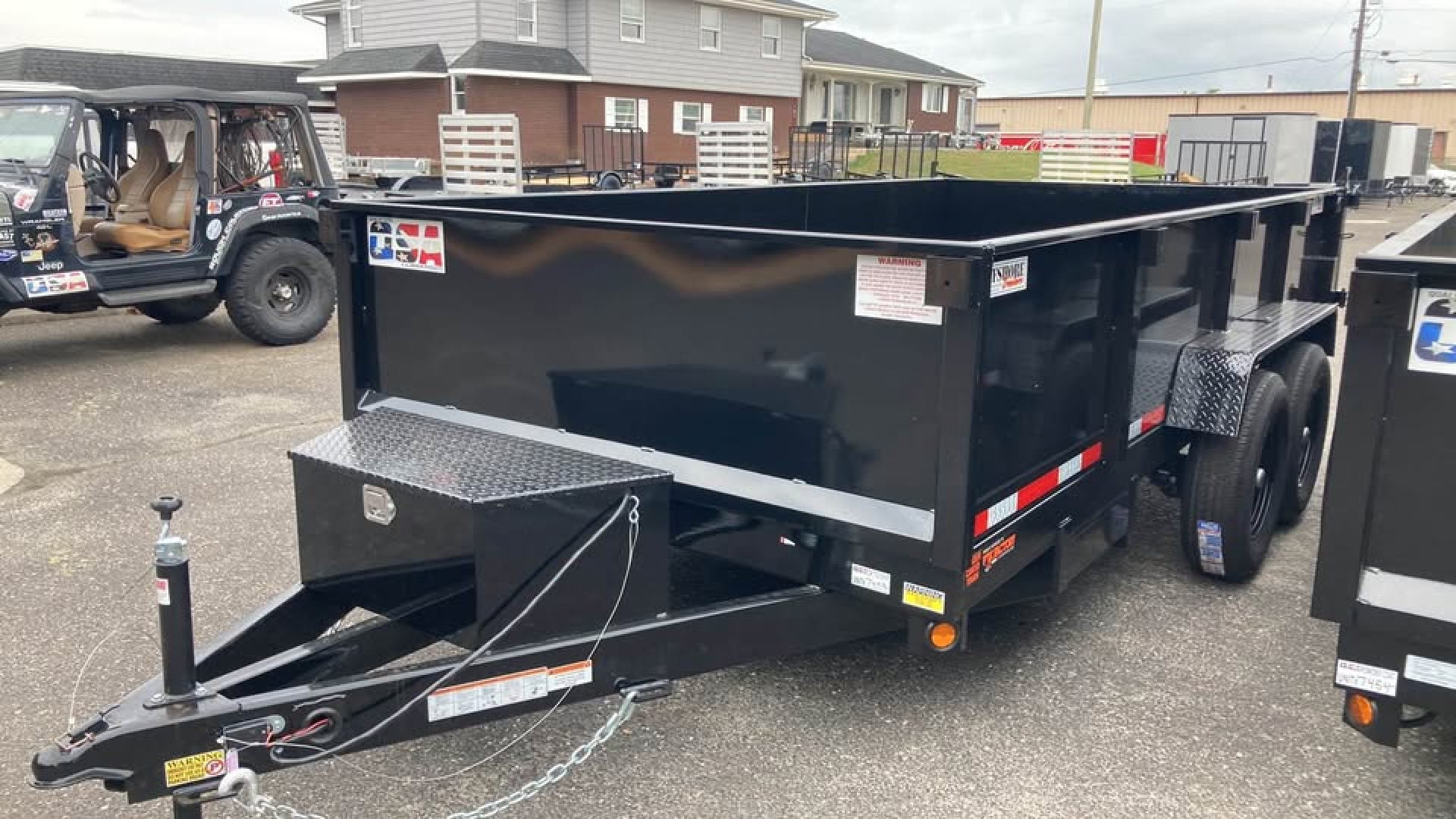 New 2026 Quality Steel and Aluminum 7x14 Dump Trailer