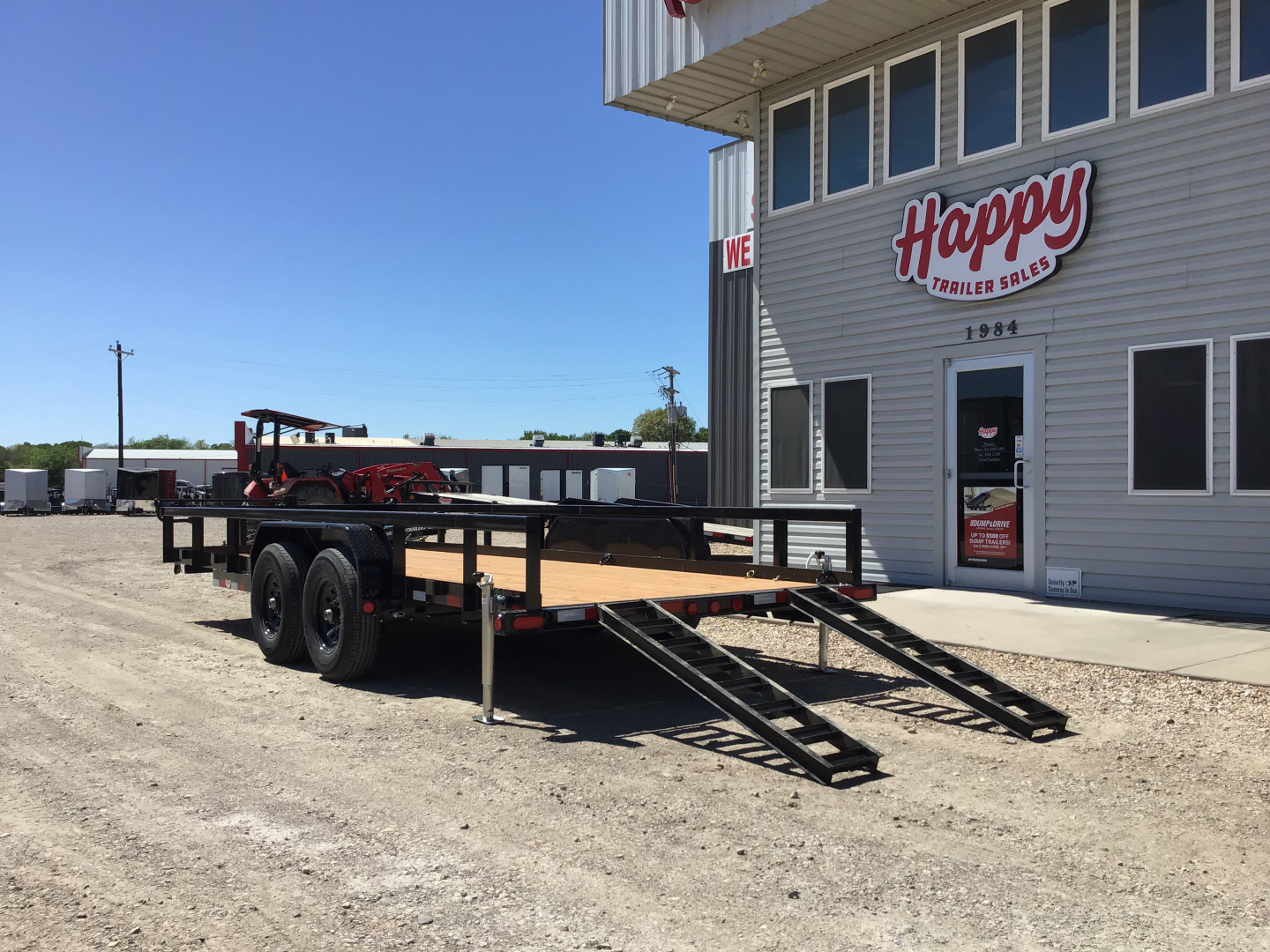 New 2026 PJ 83"x20' Angle Pipetop Trailer – P8
