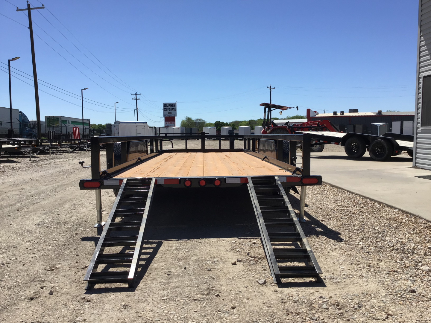 New 2026 PJ 83"x20' Angle Pipetop Trailer – P8
