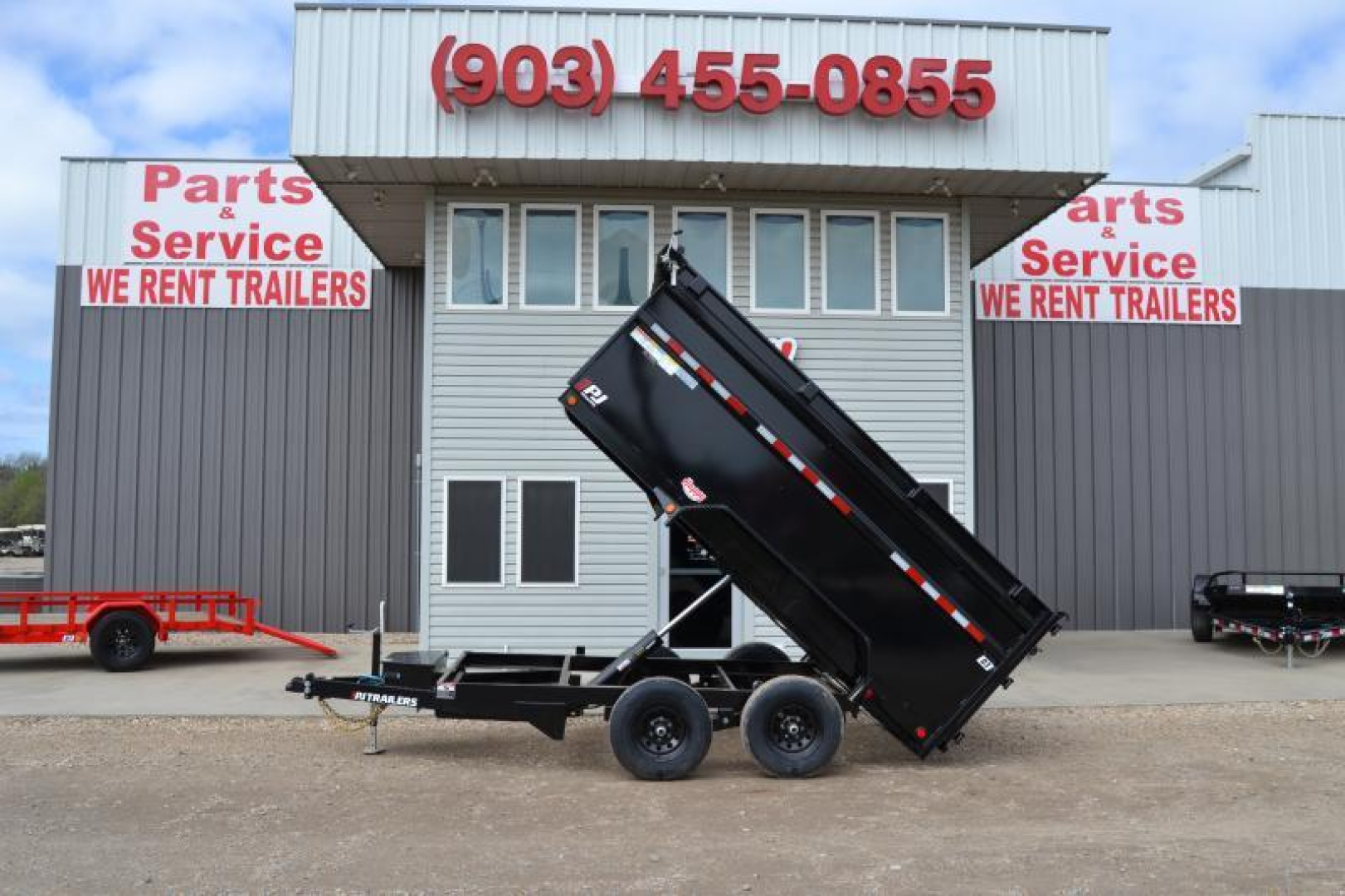 New 2026 PJ 72"x12' BP Tandem Axle Dump w/ 48" Sides – D3