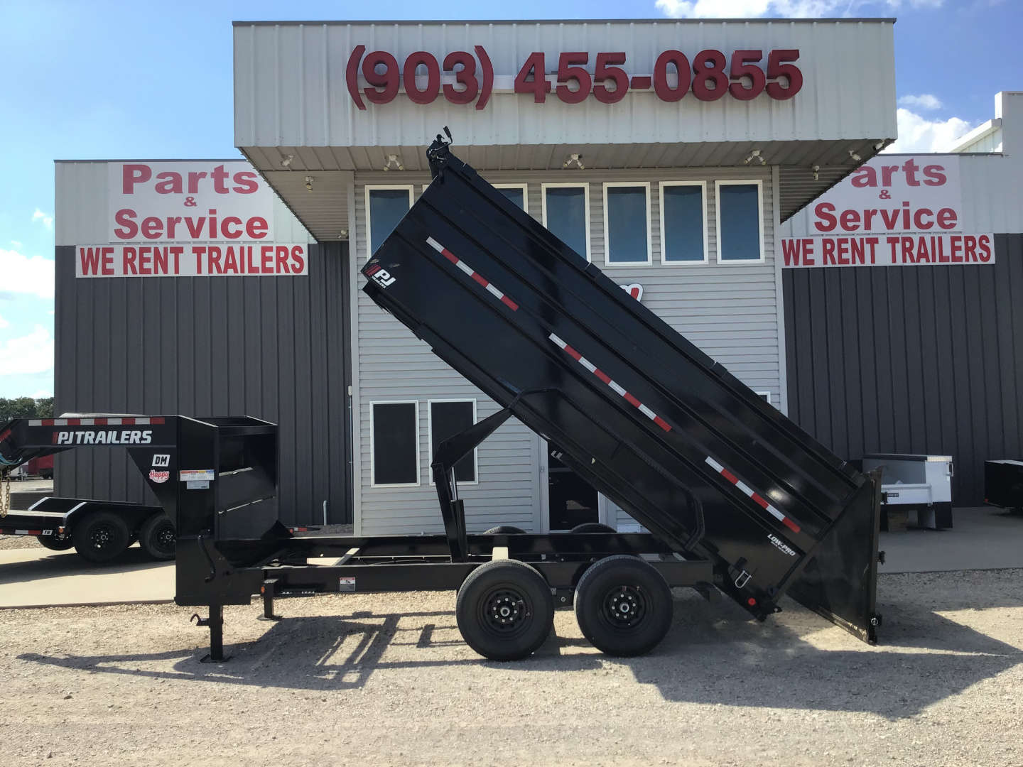 New 2026 PJ 83"x14' GN Tandem Axle Low Pro High Side Dump w/ 48" Sides – DM