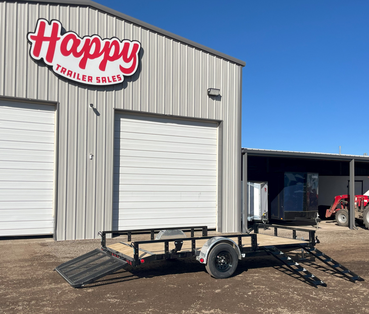 New 2026 PJ 77"x14' Single Axle Utility Trailer - U7